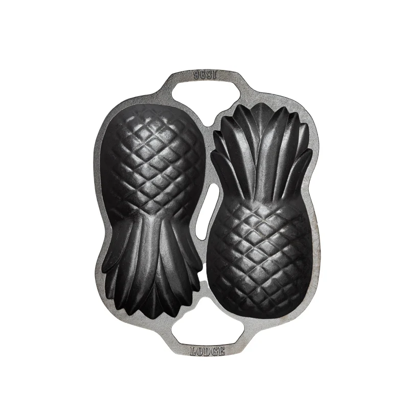 Seasoned Cast Iron Pineapple Pan